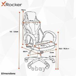 X Rocker Maverick Gaming Chair, Ergonomic Home Mid-Back Office Chair, PU Leather