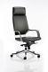 Xenon High Back Luxury Leather Executive Office Swivel Chair With White Frame