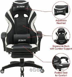 XTREME Reclining Gaming Gamer Chair Ergonomic Office Desk PC Computer Recliner