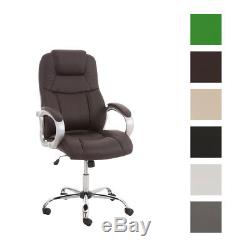 XXL Heavy Duty Office Chair APOLL Swivel Adjustable Faux Leather Iron Seat Tilt