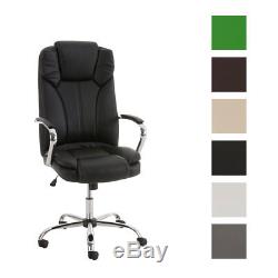 XXL Heavy Duty Office Chair XANTHOS Swivel Adjustable Leather Iron Seat Tilt NEW
